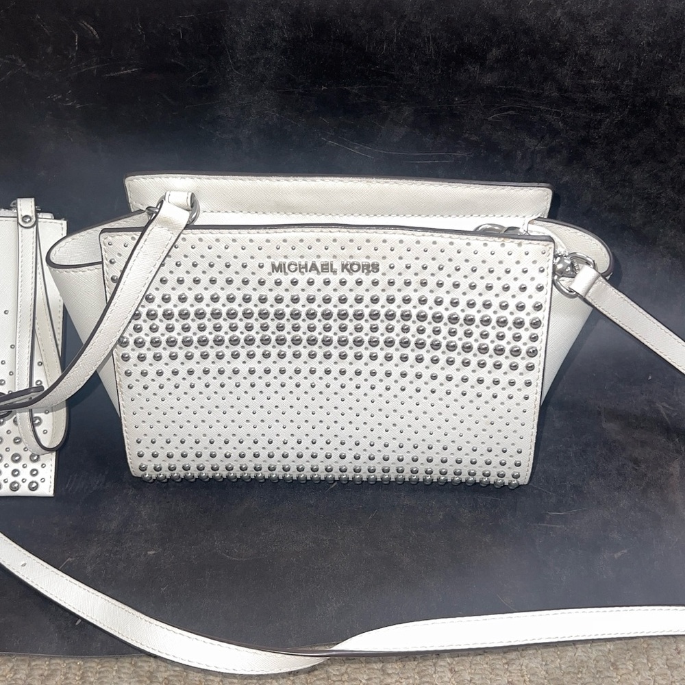 Micheal Kors studded purse and wallet